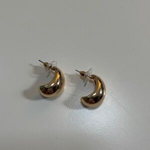 Gold Curl Earrings